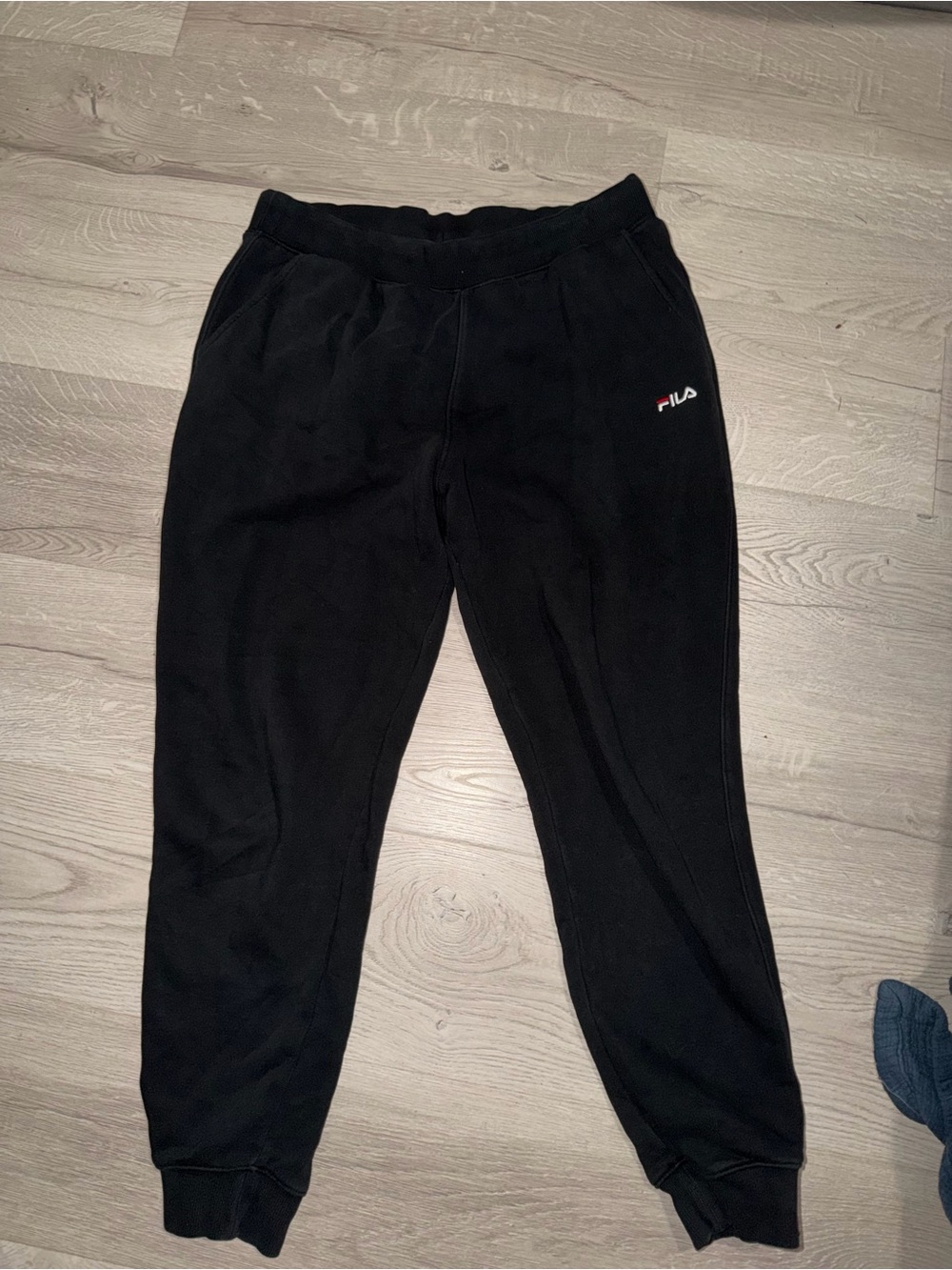 Fila Black Women's Track Joggers with Subtle Logo